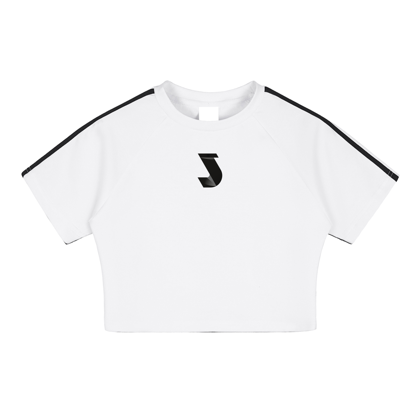 Taped Cooling Performance Crop Top - White
