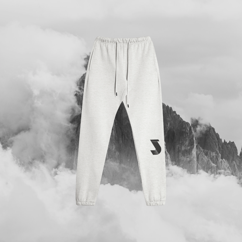 Heather Gray Comfort Line Sweats - Scrunch Bottoms