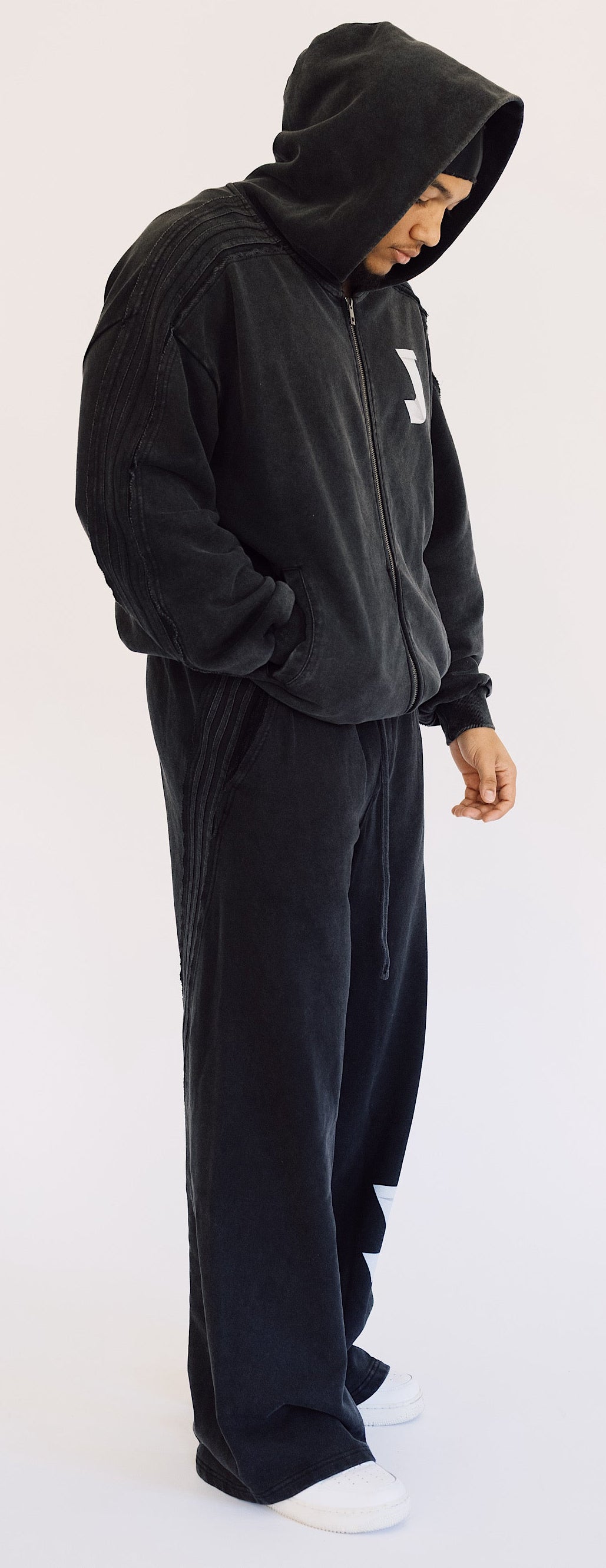 Raw Edge Snow Washed Sweatpants
