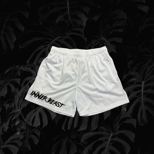 White Tiger Inner Beast Mesh Shorts