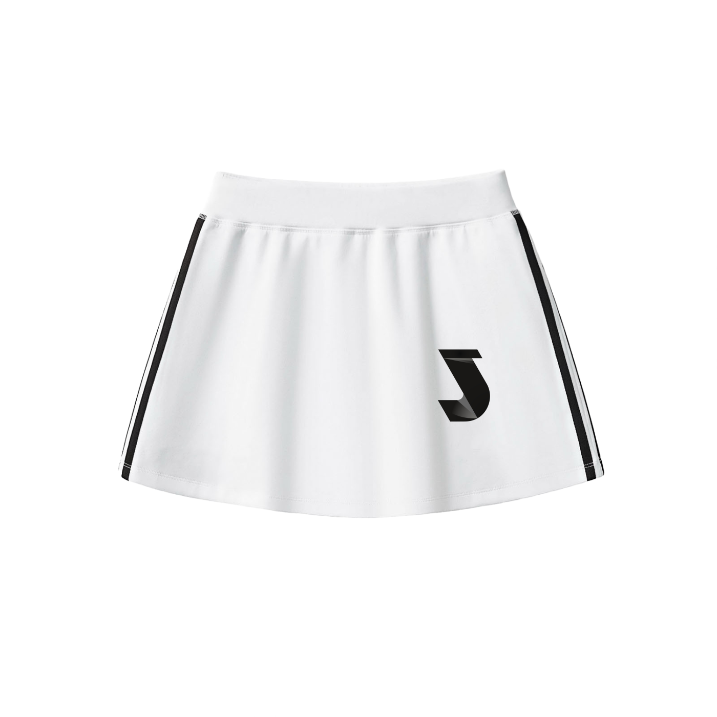 Taped Cooling Performance Short Skirt - White
