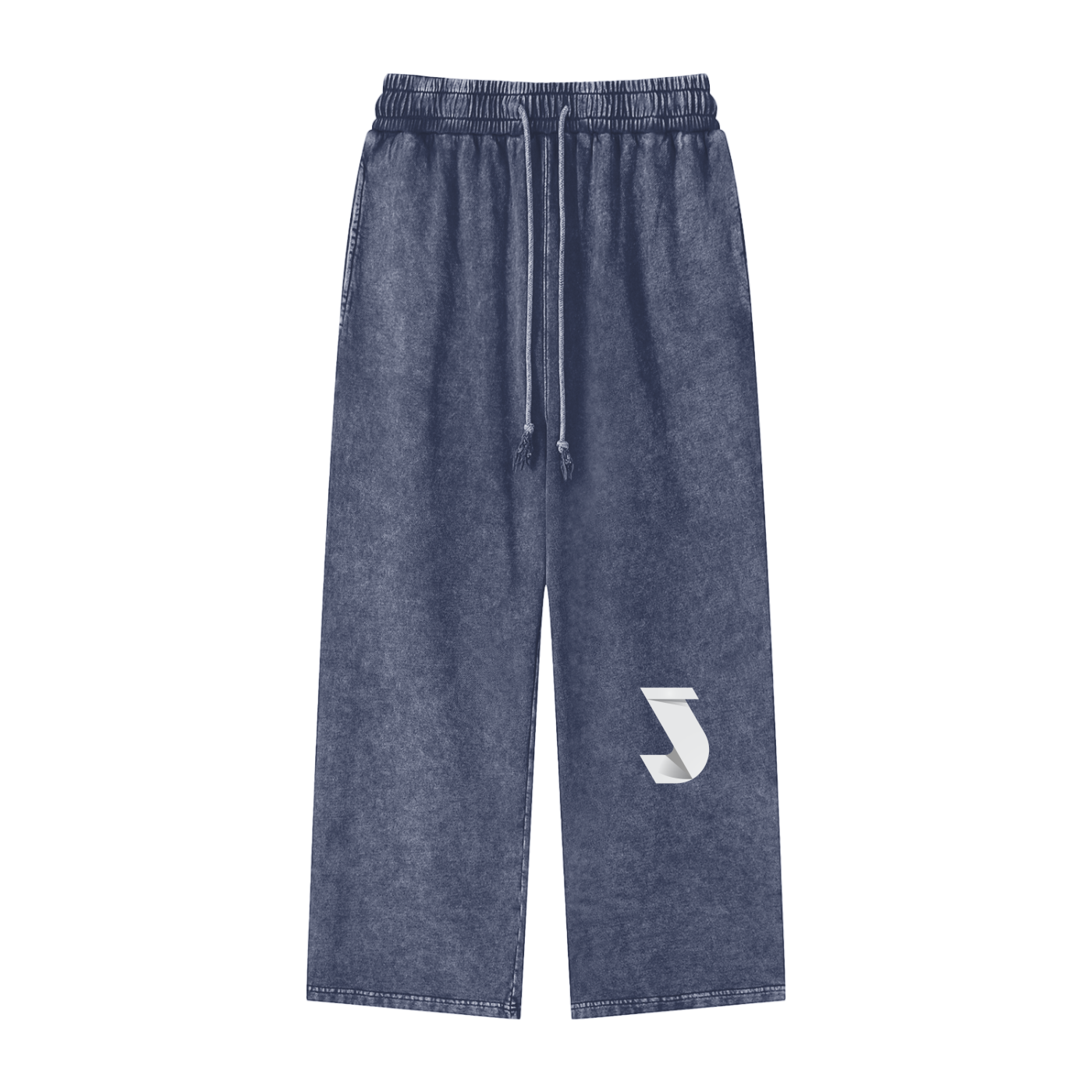Acid Wash Straight Leg Pants - 360 GSM