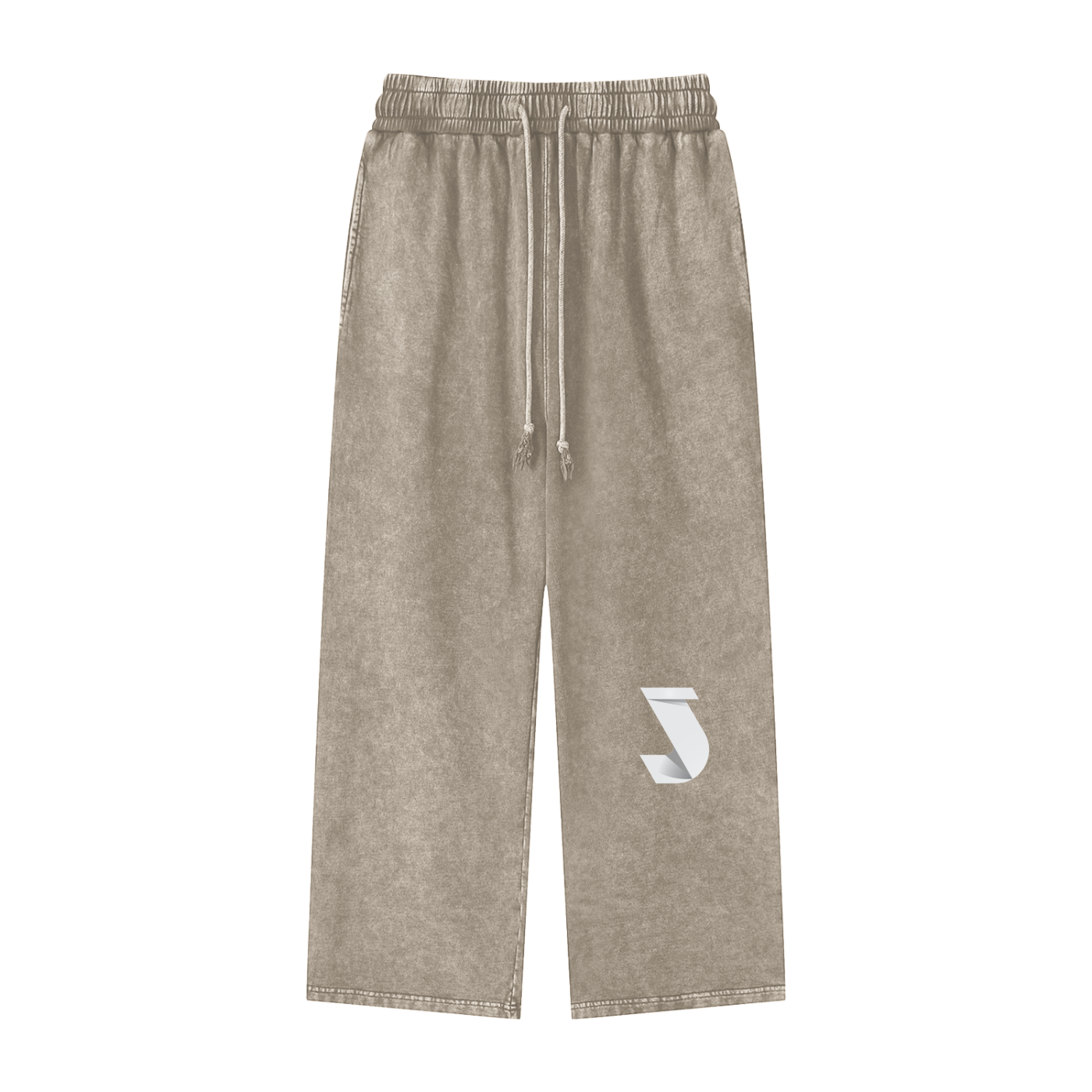 Acid Wash Straight Leg Pants - 360 GSM