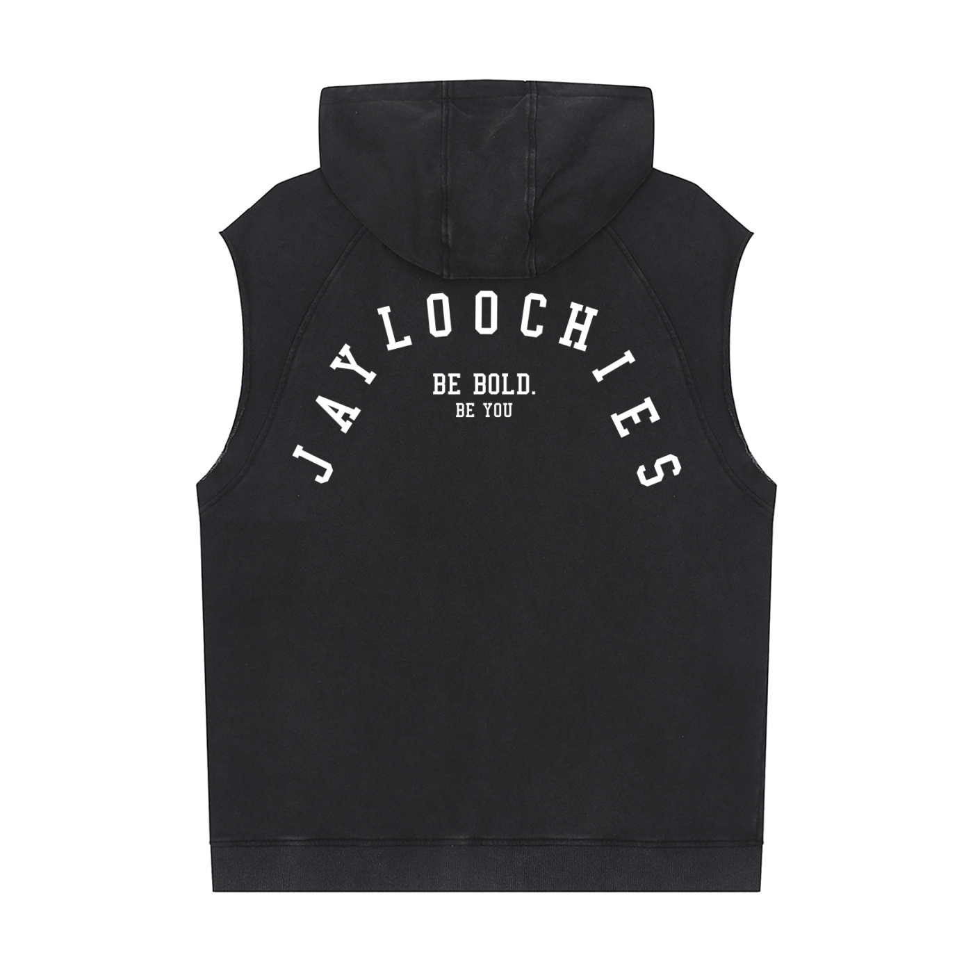 Snow Washed Sleeveless Hoodie