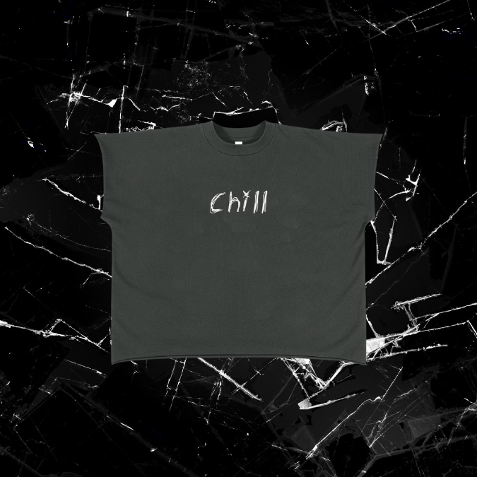 Raw Edge Boxy Non-Shrink T-Shirt