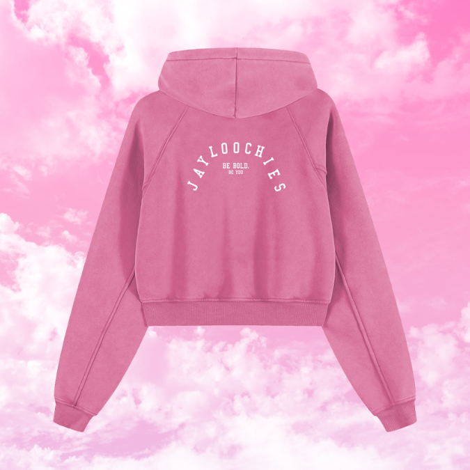 Cloud Fade Crop Hoodie - Women's