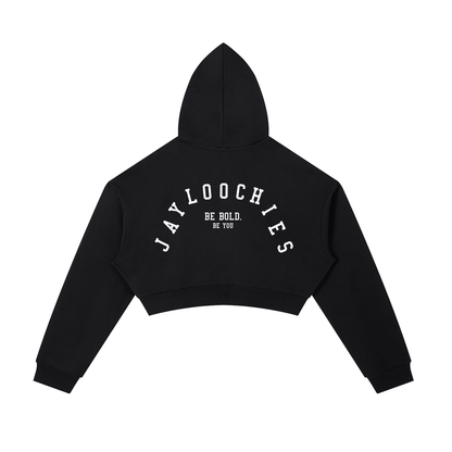 Essential Cropped Zip-Up Hoodie