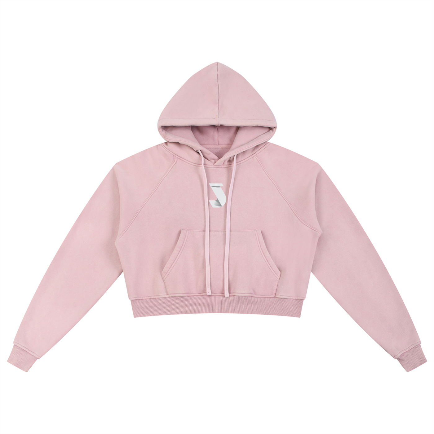 Snow Washed Cropped Hoodie - Women's