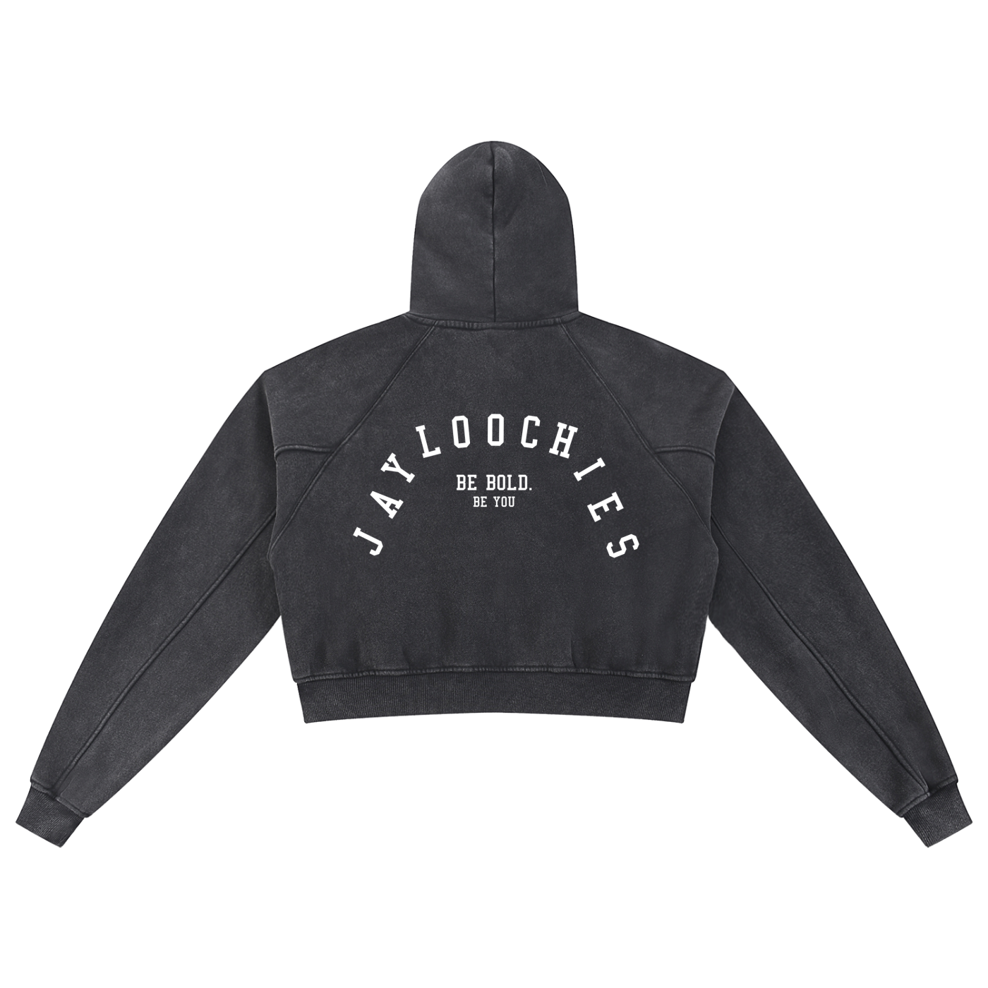 Snow Washed Cropped Hoodie - Women's