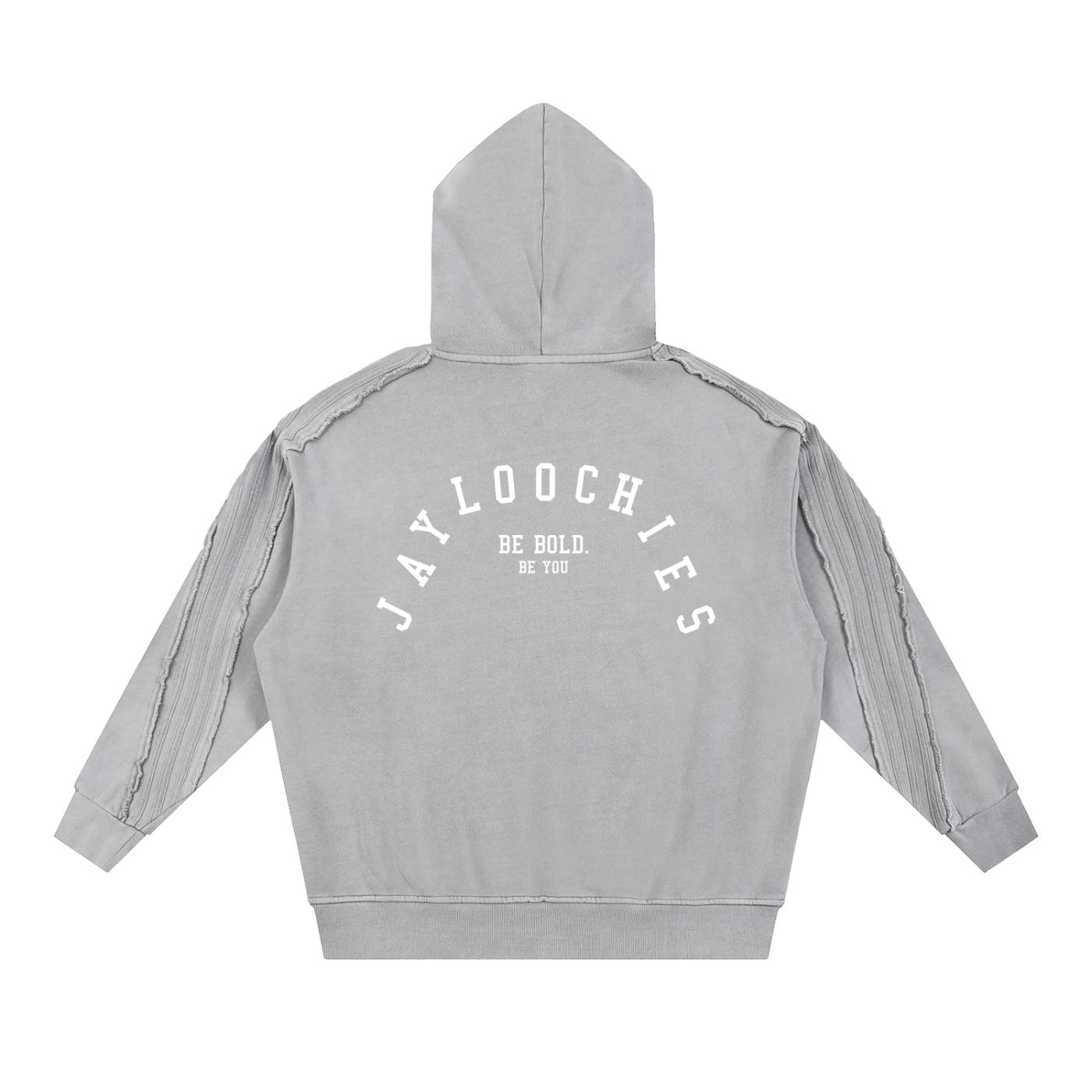 Raw Edge Pull Over Hoodie