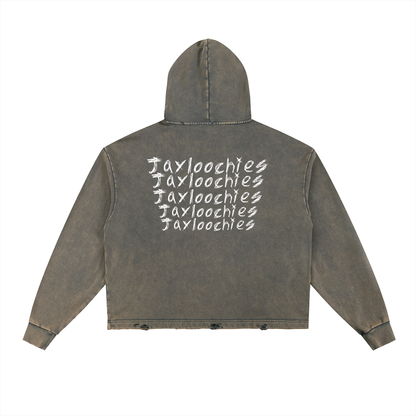 BBBY Vintage Washed Frayed-Hem Hoodie