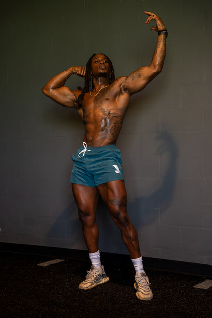 Blue Apex Performance Shorts 5” inseam