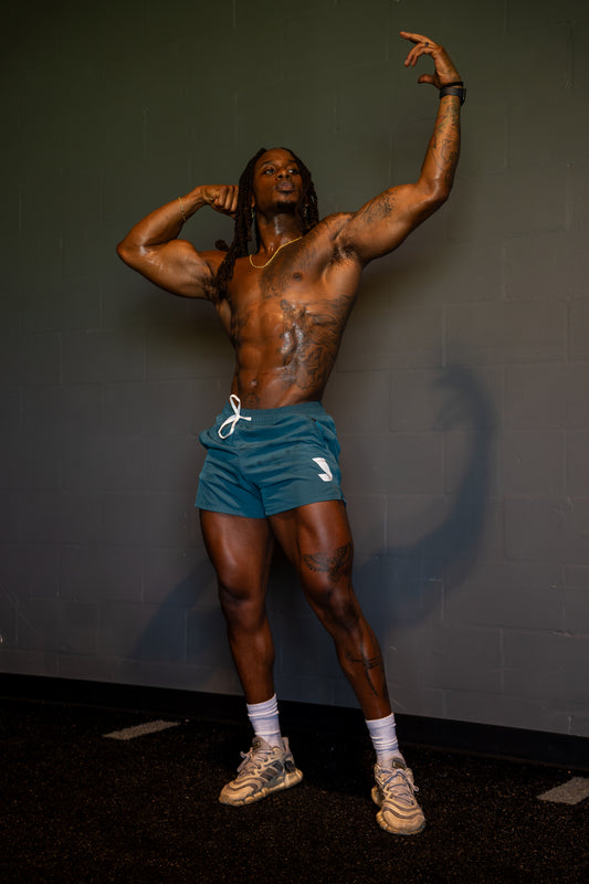 Blue Apex Performance Shorts 5” inseam