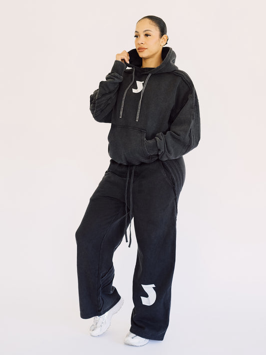 Raw Edge Snow Washed Sweatpants