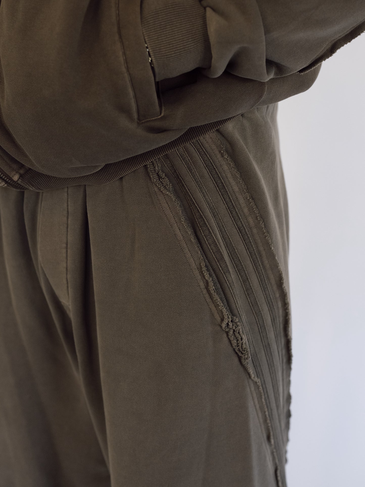 Raw Edge Snow Washed Sweatpants