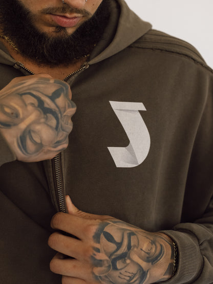 Raw Edge Full Set (Zip-up Hoodie + Sweatpants)