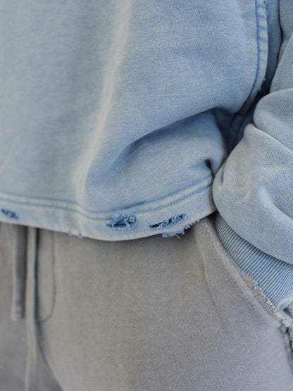 BBBY Vintage Washed Frayed-Hem Hoodie