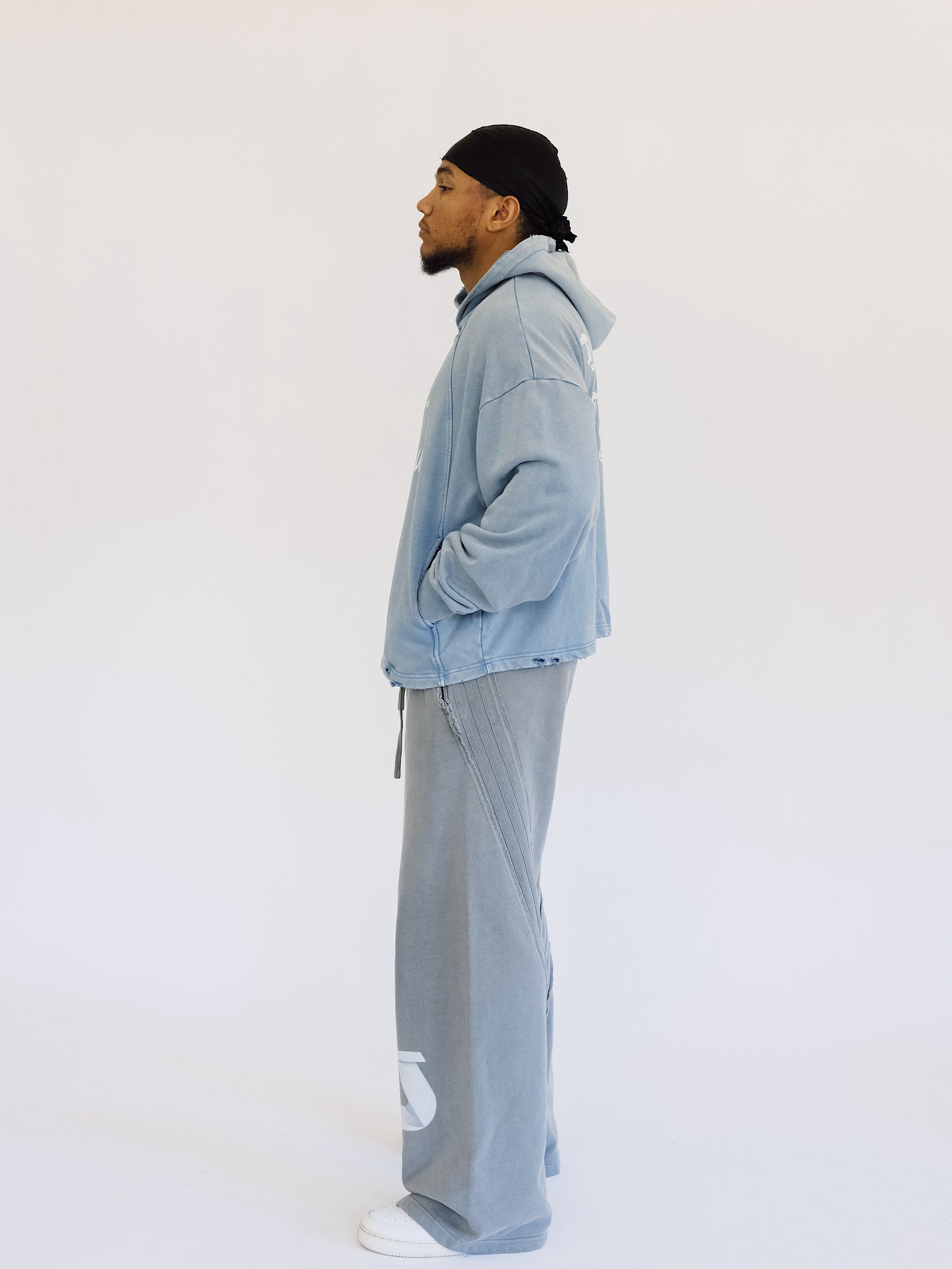 BBBY Vintage Washed Frayed-Hem Hoodie