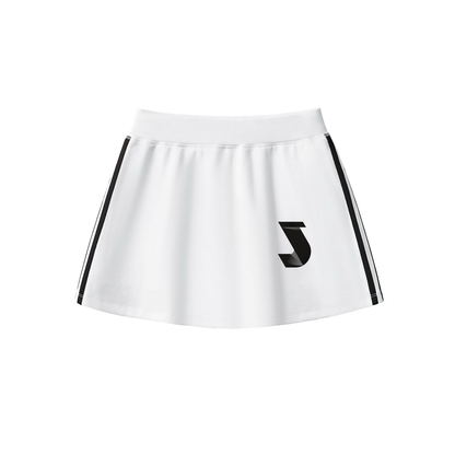 Taped Cooling Performance Short Skirt - White