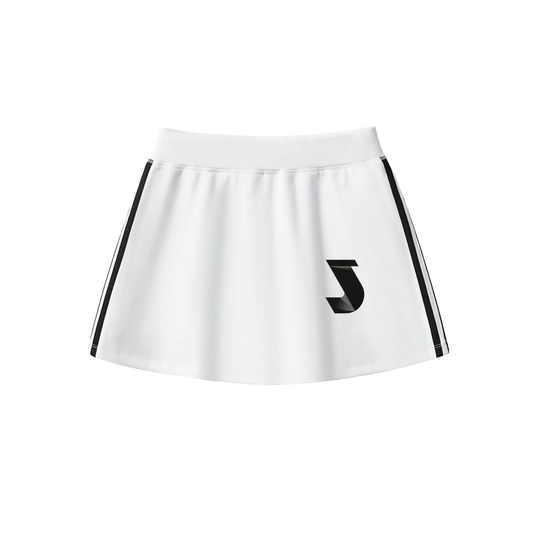 Taped Cooling Performance Short Skirt - White
