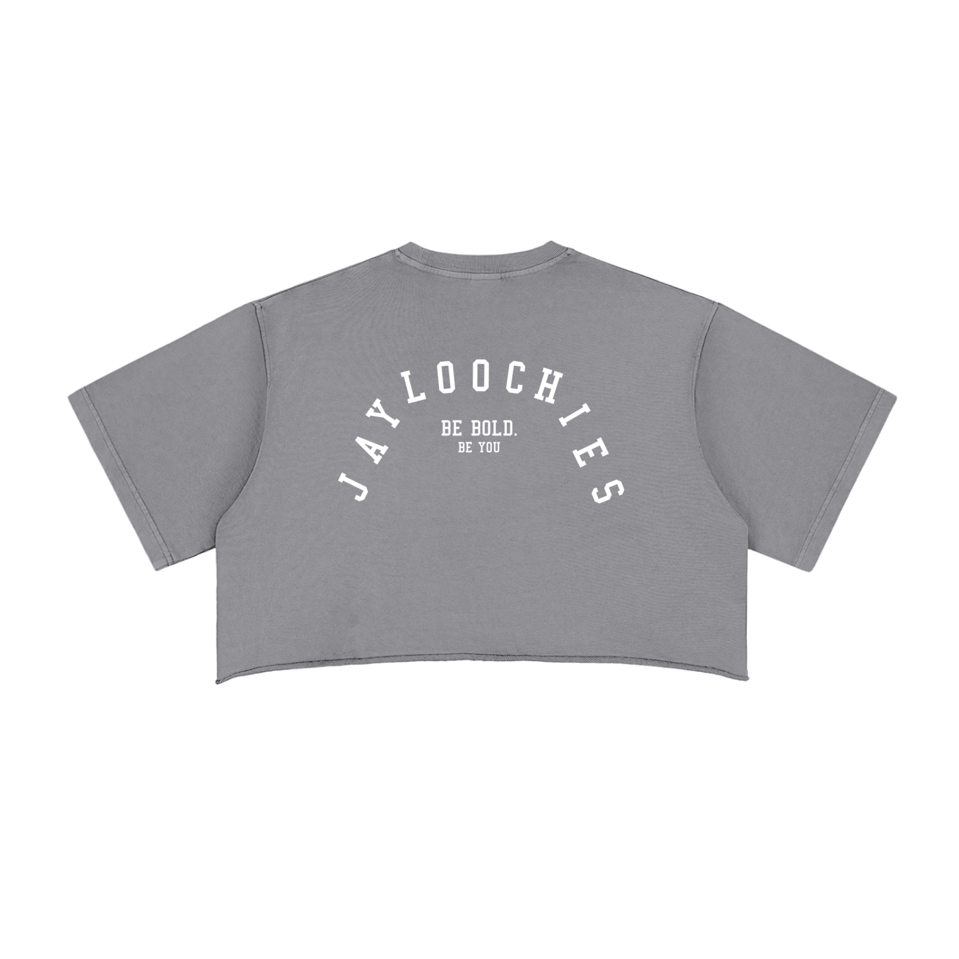 Snow Washed Raw Edge Crop Top