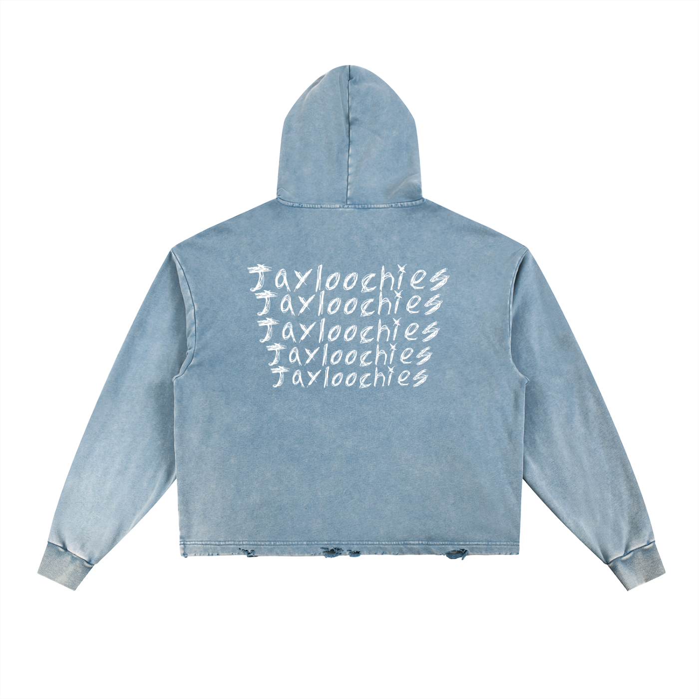 BBBY Vintage Washed Frayed-Hem Hoodie