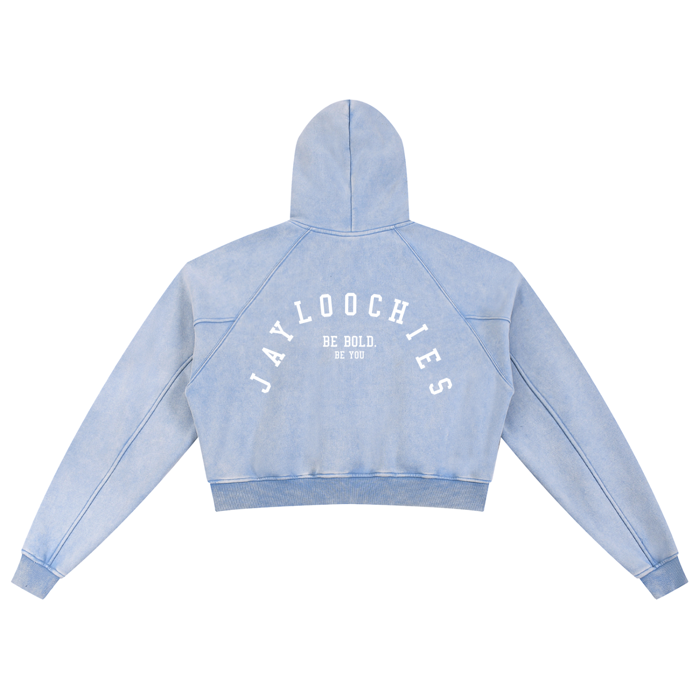 Snow Washed Cropped Hoodie - Women's