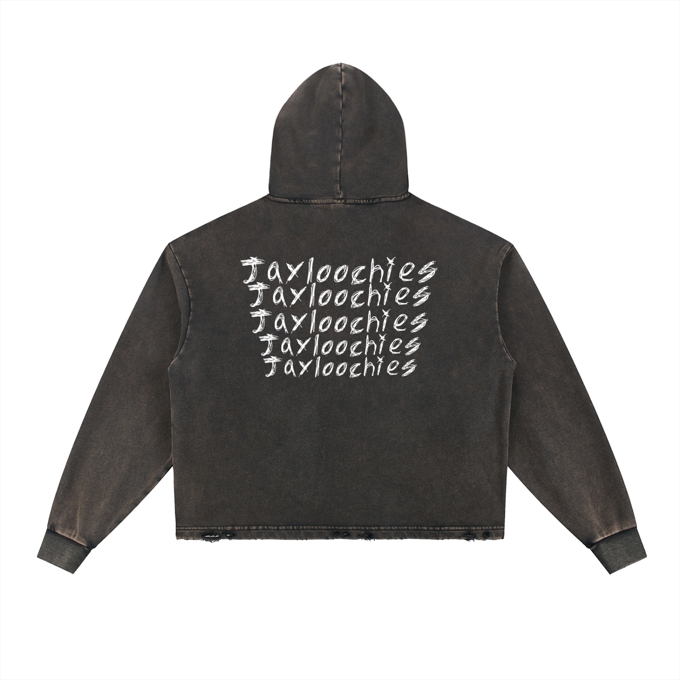 BBBY Vintage Washed Frayed-Hem Hoodie
