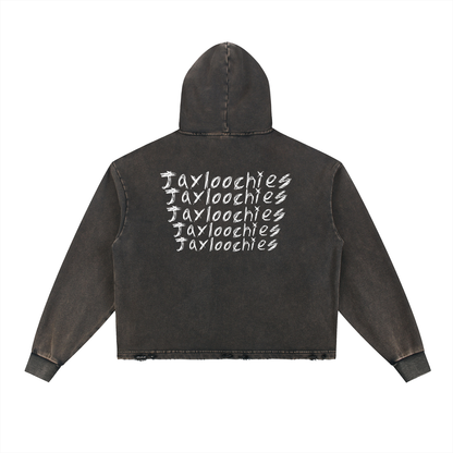 BBBY Vintage Washed Frayed-Hem Hoodie