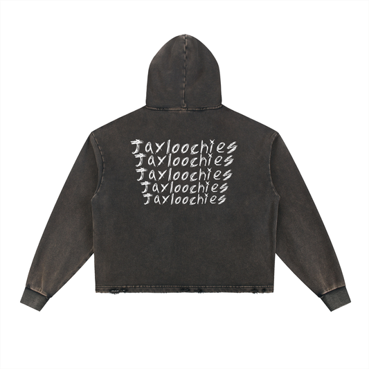 BBBY Vintage Washed Frayed-Hem Hoodie