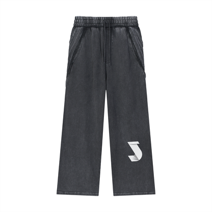 Raw Edge Snow Washed Sweatpants