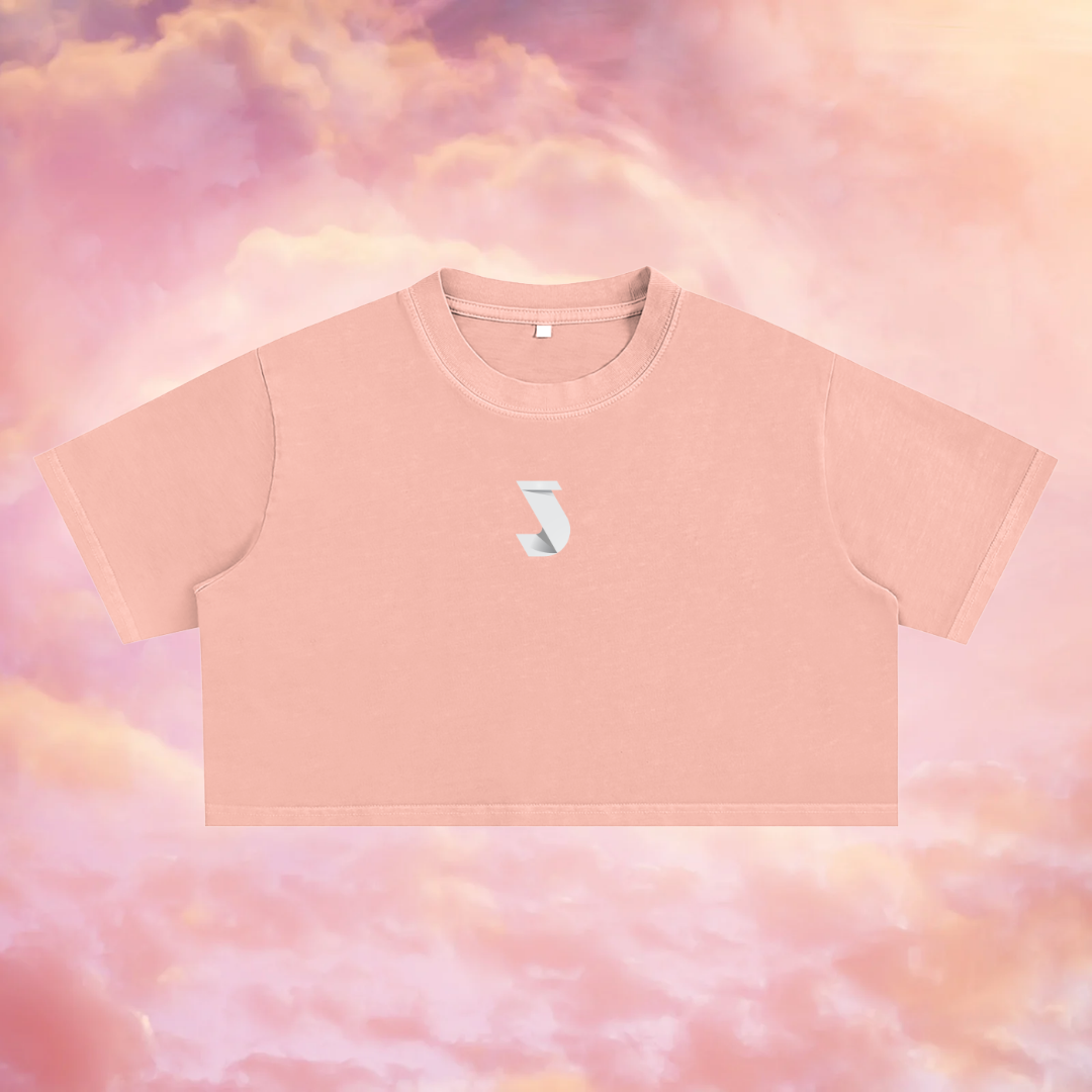 Women Snow Washed Crop Top