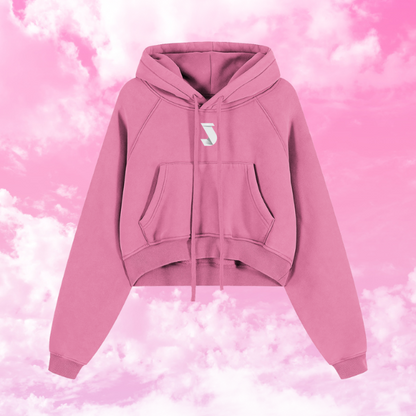 Cloud Fade Crop Hoodie - Women's