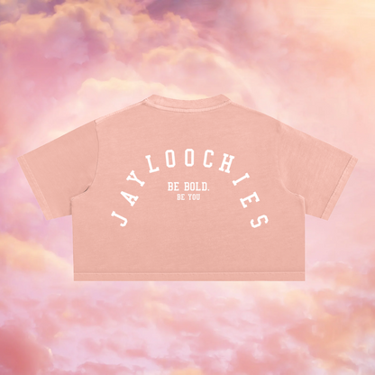 Women Snow Washed Crop Top
