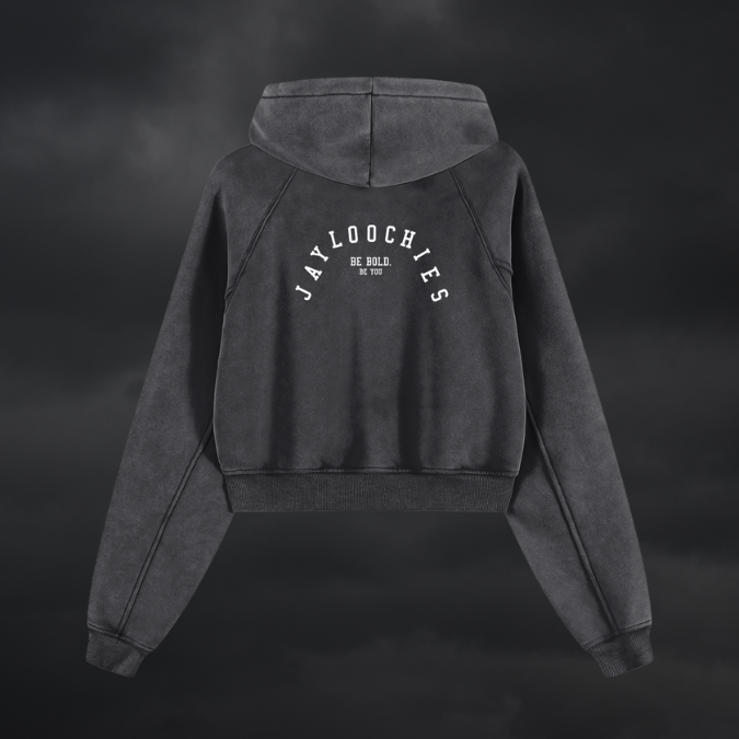 Cloud Fade Crop Hoodie - Women's