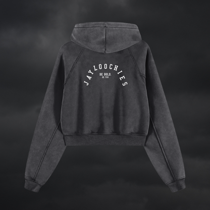 Cloud Fade Crop Hoodie - Women's